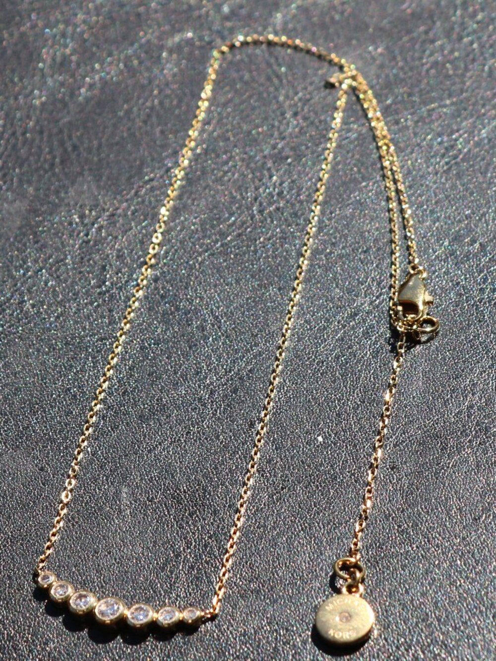 Michael Kors Park Avenue Crystal Bar Necklace